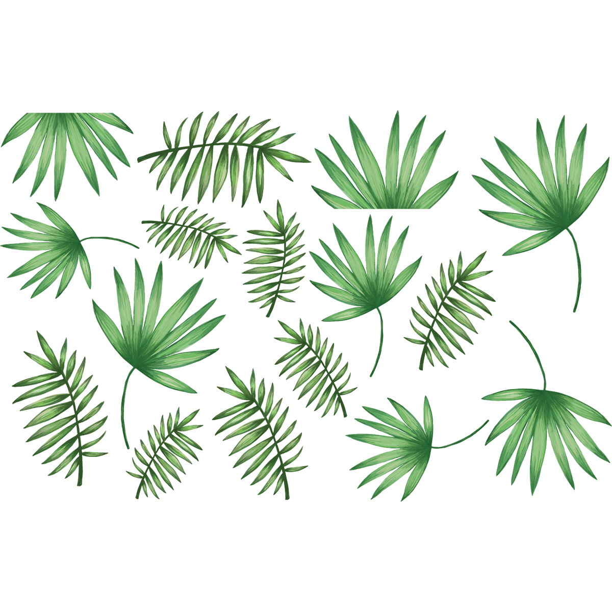 Sticker feuilles de palmier – STICKERS NATURE - Stickers Feuilles