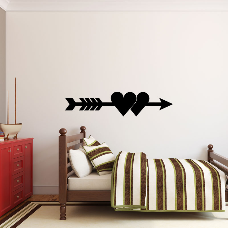 Wall decal Arrow to the heart