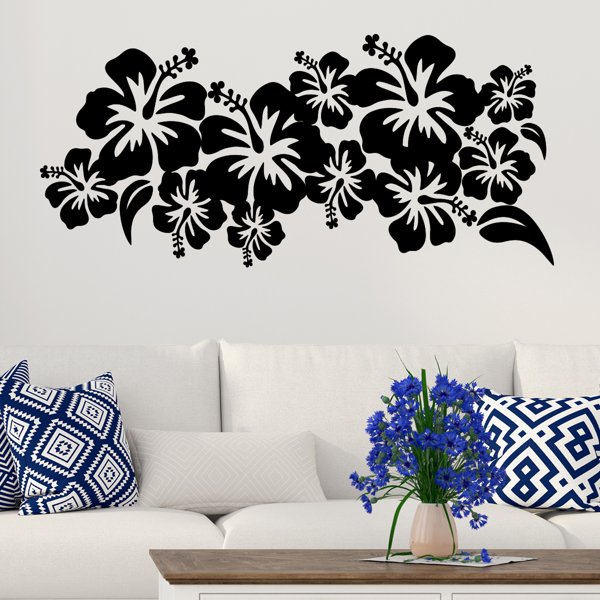 Sticker Fleurs Exotiques - Fleurs design grand format pour une décoration  moderne