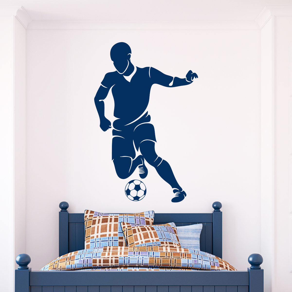 Wall decal Soccer player dribbling