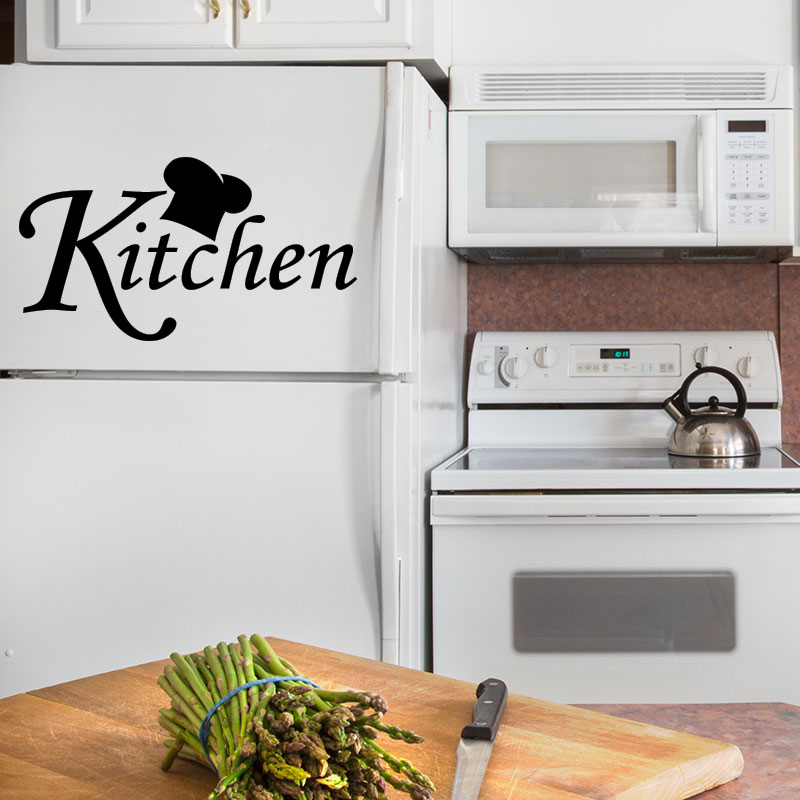 Muursticker koelkast citaat Kitchen