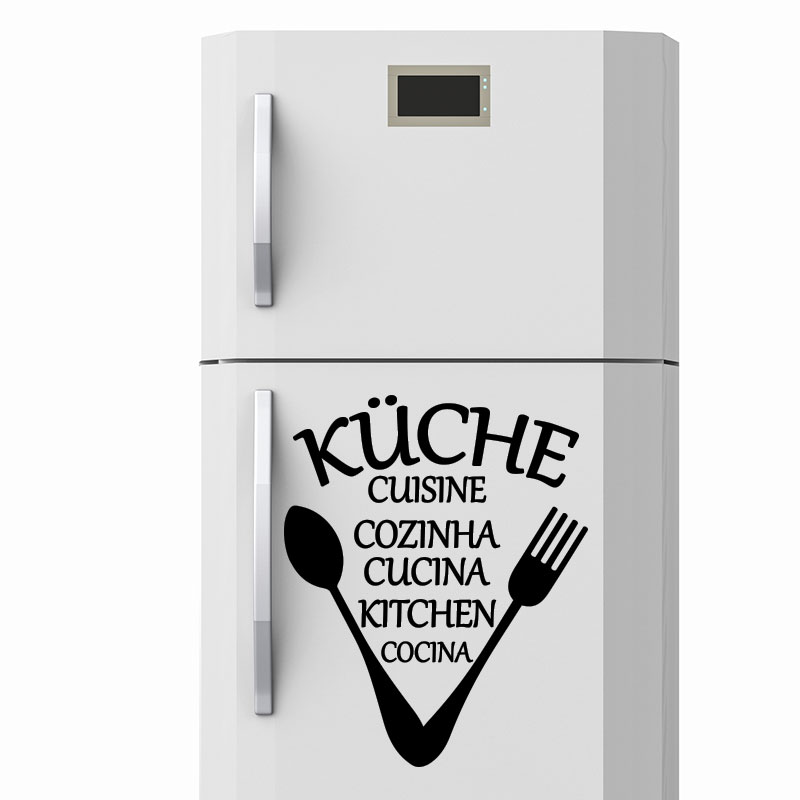 Sticker frigo citation Küche, cuisine, cozinha