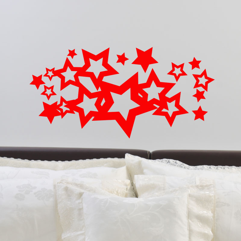 Wall decal Grouping of stars