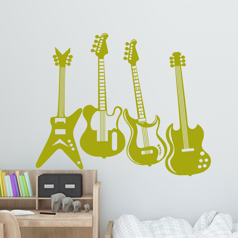 Stickers Guitare electrique - Autocollant muraux et deco
