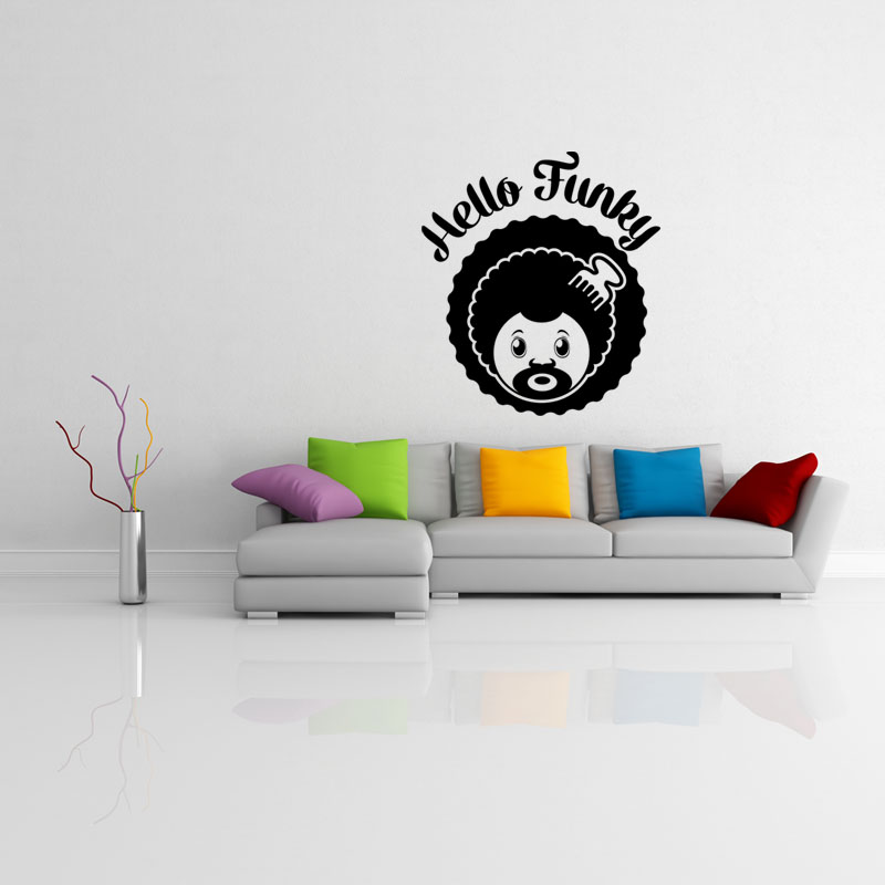 Wall decal Hello Funky