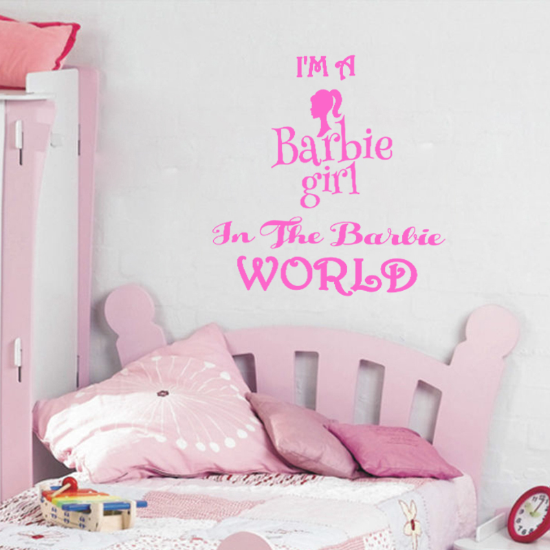 Adesivo I'm a barbie girl in the barbie world - Adesivi ADESIVO CITAZIONE  Film e musica - ambiance-sticker