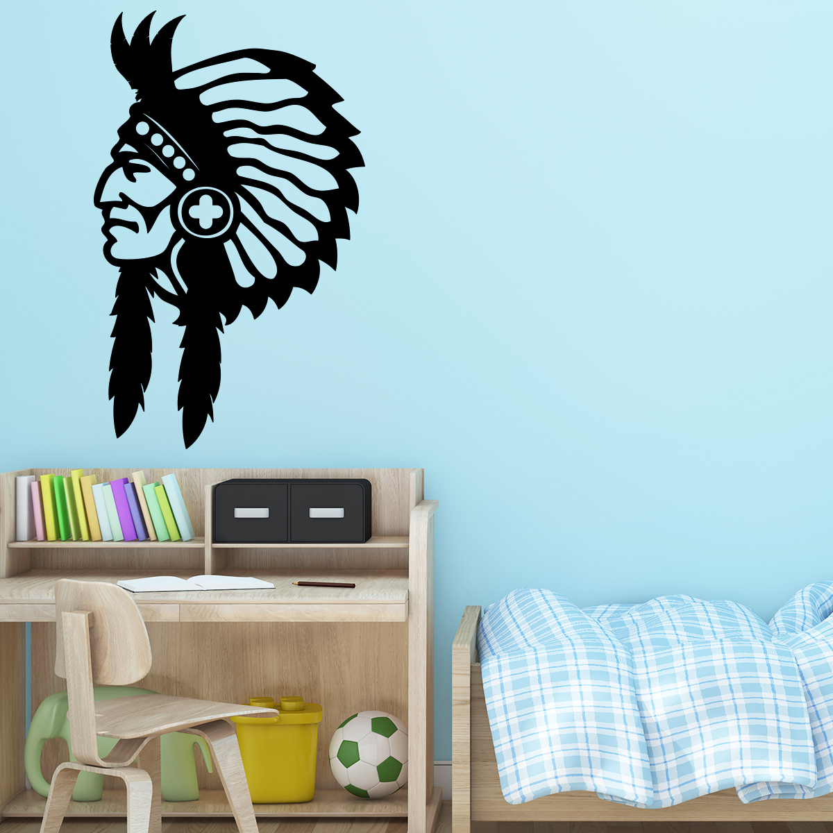 Wall decal indian Grand Chief