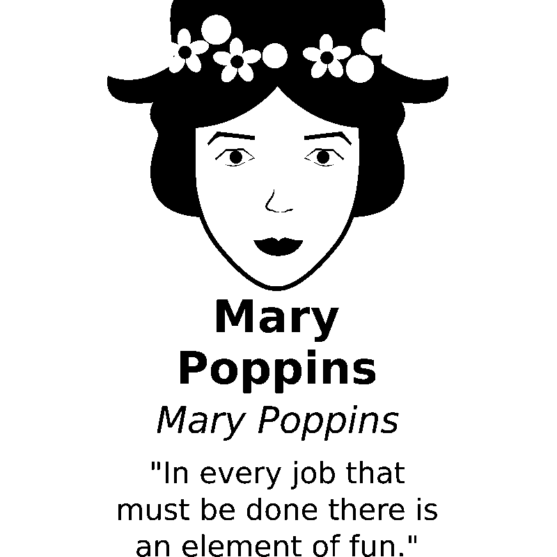 Wall Decal Job Mary Poppins Wall Decal Quote Wall Stickers Celebrities Ambiance Sticker