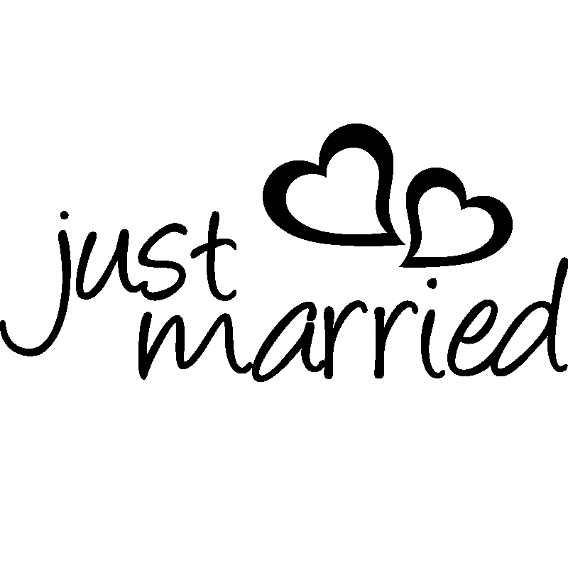 Bedroom wall decals Wall decal Just married