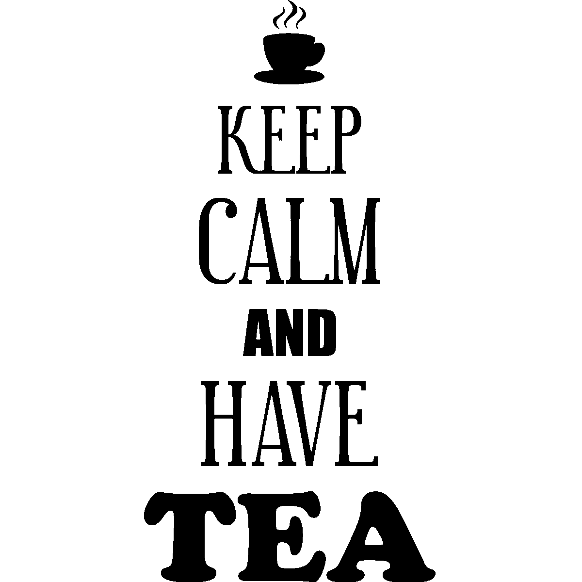 Stickers Muraux Keep Calm Sticker Keep Calm And Have Tea Ambiance 