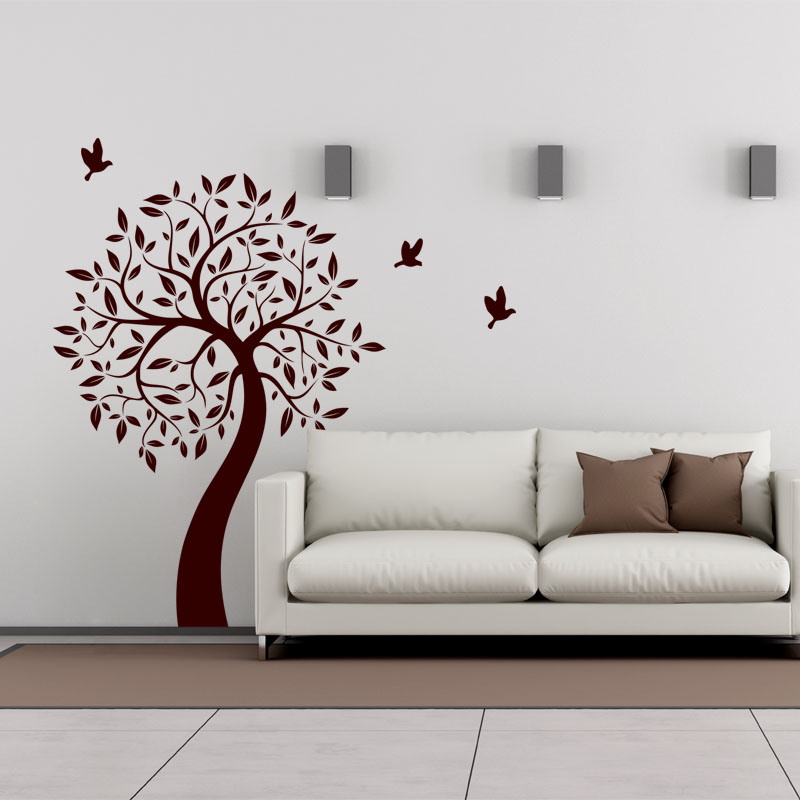 Wall decal The tree and its birds