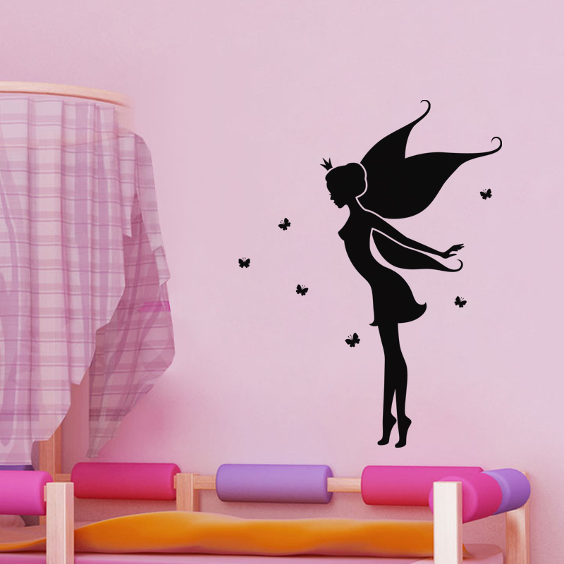 The queen of fairies and butterfliesWall decal