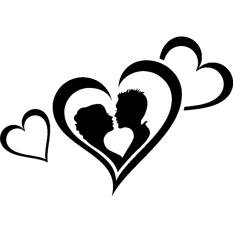 Sticker Le vrai amour qui vient du coeur – Stickers STICKERS CHAMBRE Amour  - Ambiance-sticker