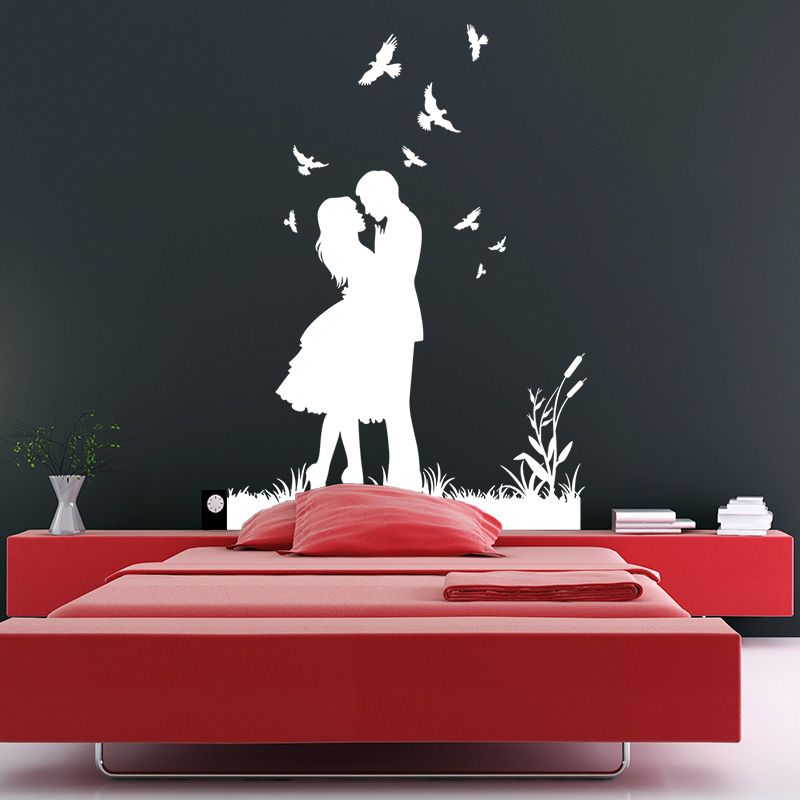 Wall sticker decal Lovers hill