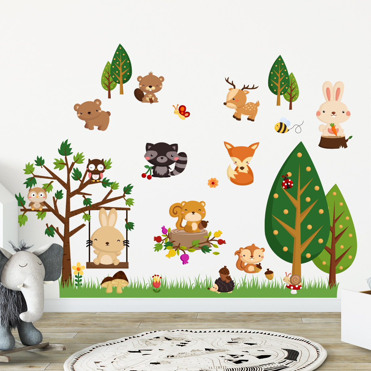 Sticker les animaux de la forêt – Stickers STICKERS NATURE Arbres