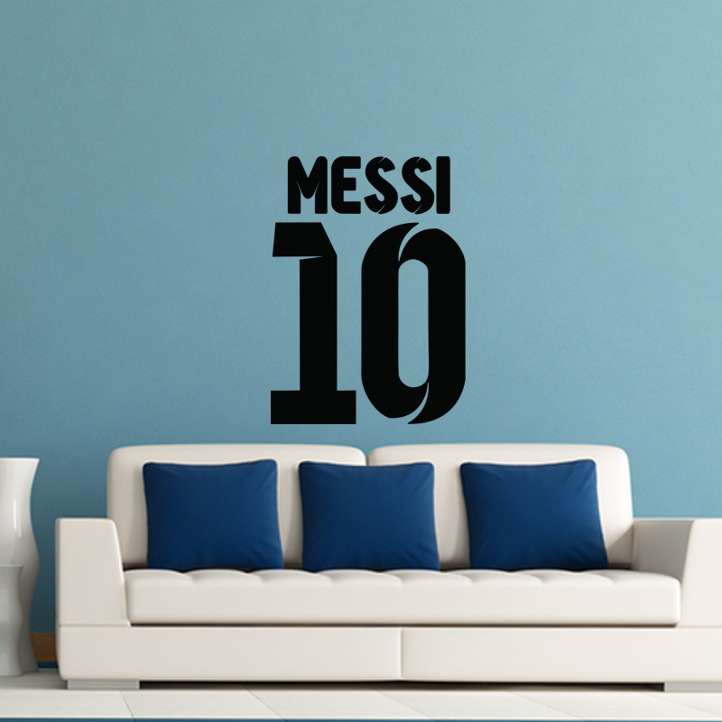 gevechten Is Scheiding Muurstickers sport en voetbal - Muursticker Messi 10 | Ambiance-sticker.com