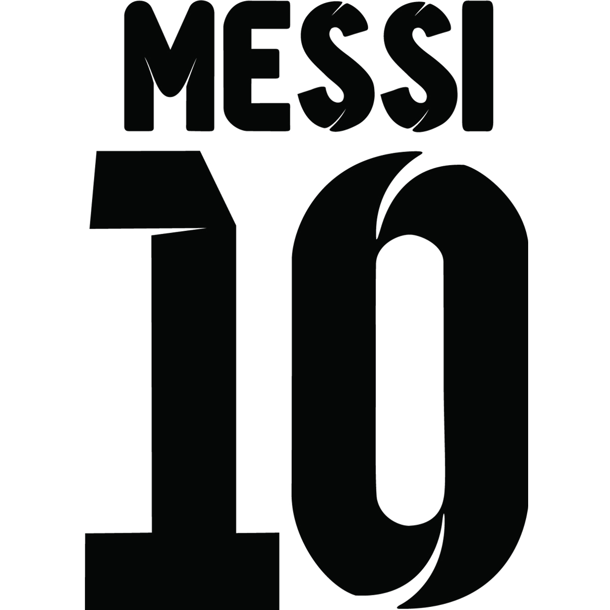 snap Mantsjoerije surfen Muurstickers sport en voetbal - Muursticker Messi 10 | Ambiance-sticker.com