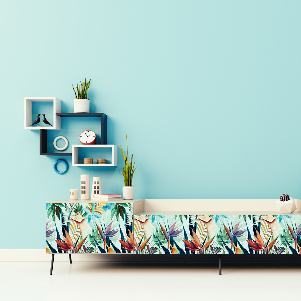 Wall decal tropical furniture Arue