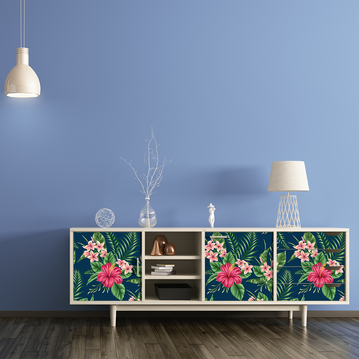 Wall decal tropical furniture rattiya