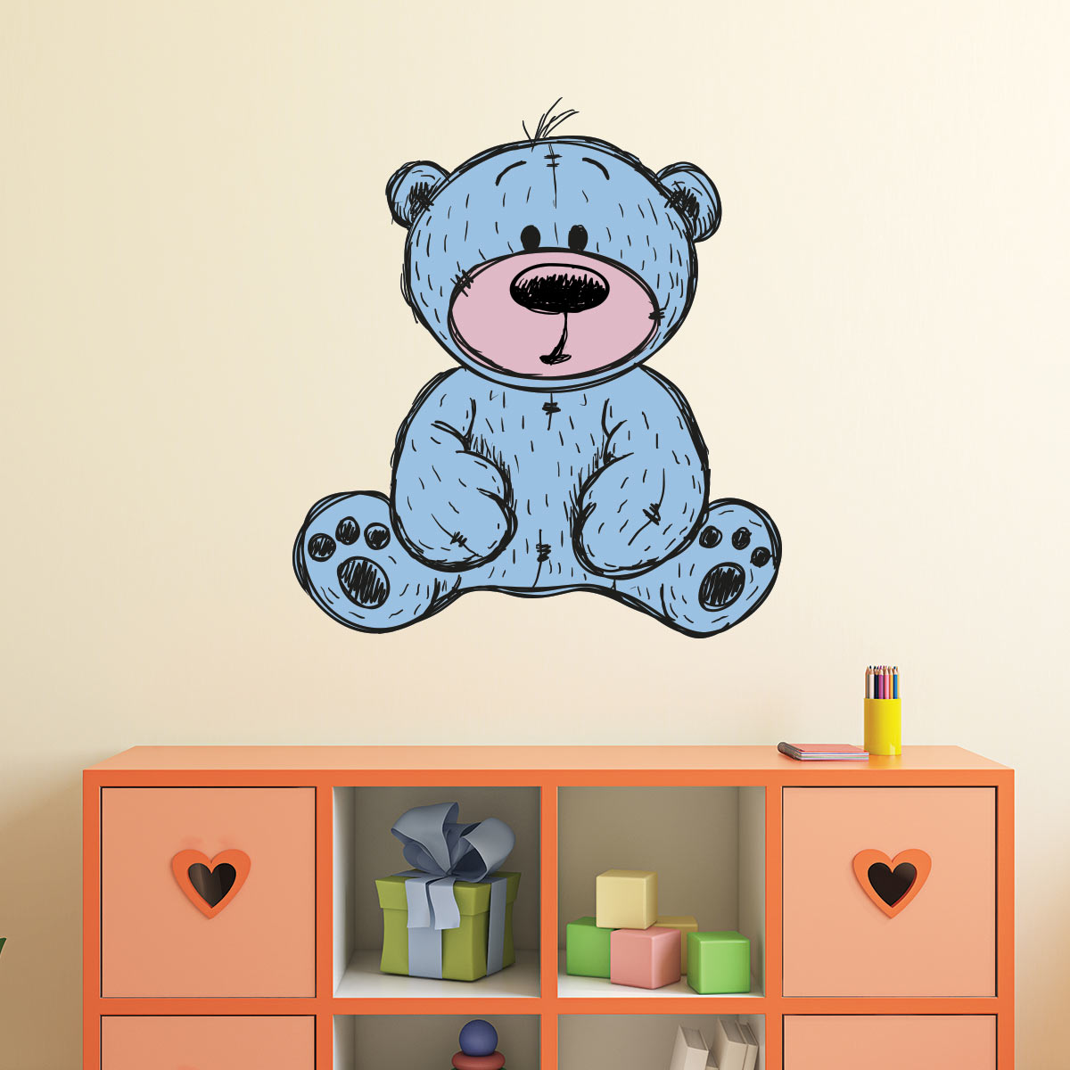 Wall decal teddy bear so cute