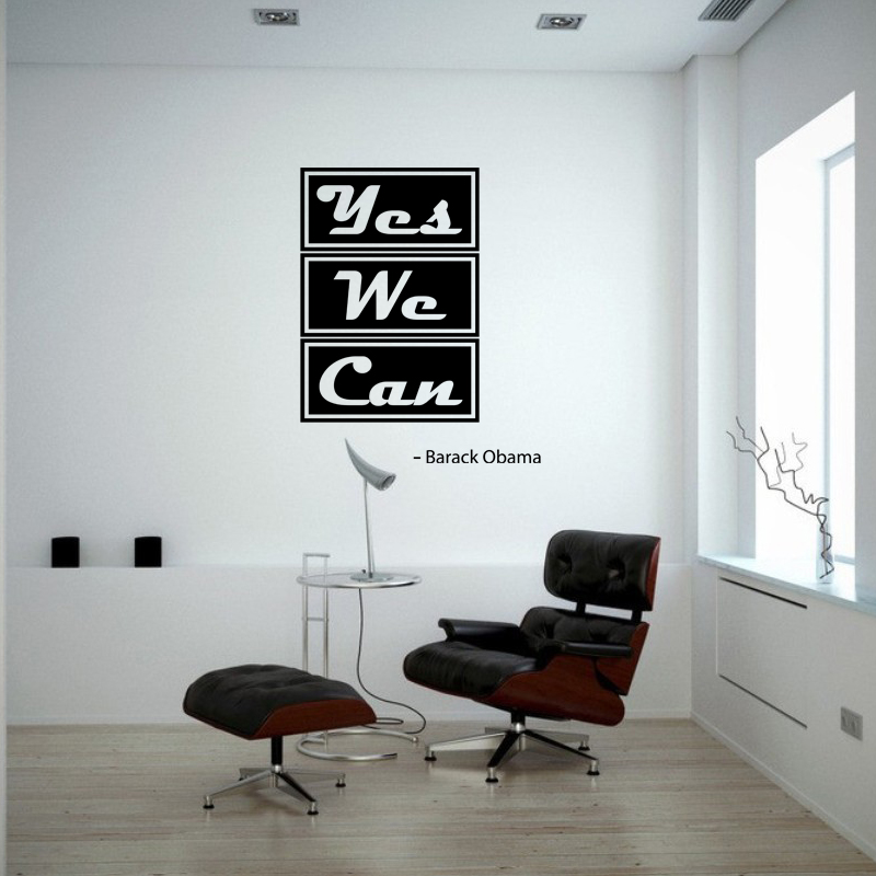 Wall decal Obama - Yes we can