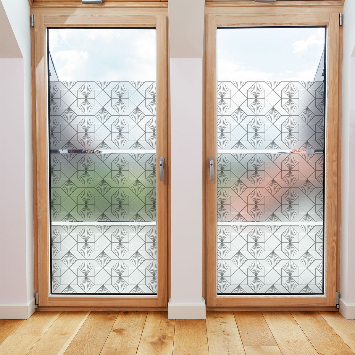 Vinilo opaco y privacidad para ventana 2 metros x 40 cm art déco
