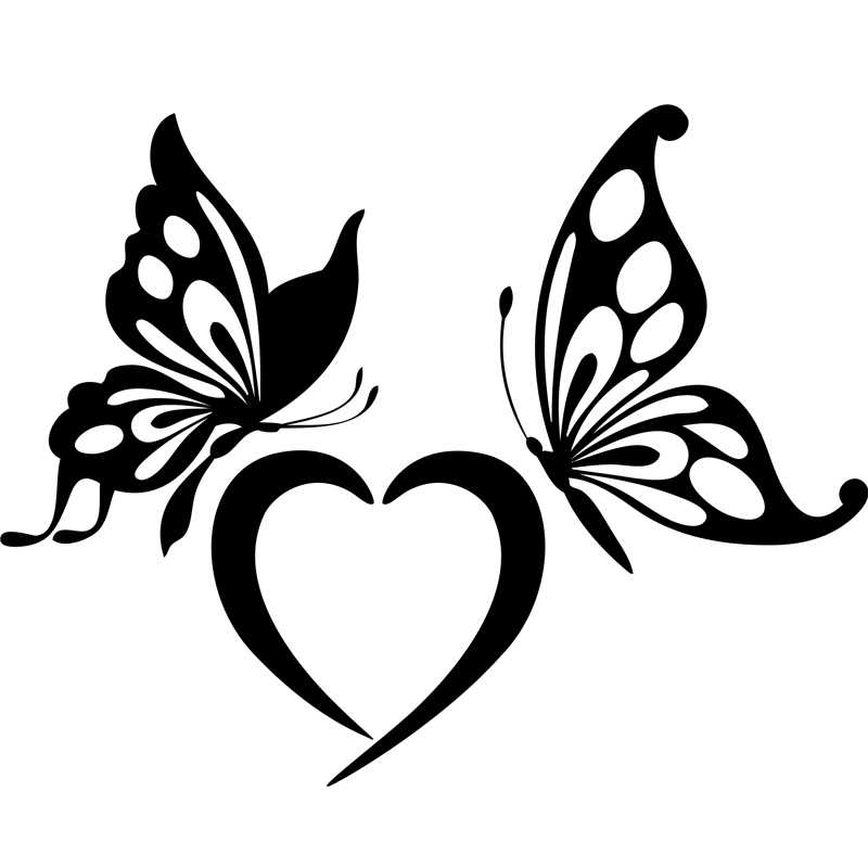 Animals wall decals - Butterfly lovers Wall decal Ambiance-sticker.com.