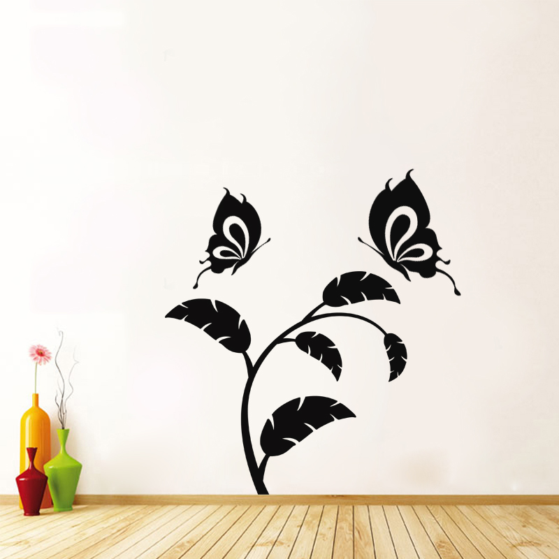 Wall decal Butterfly and shrub