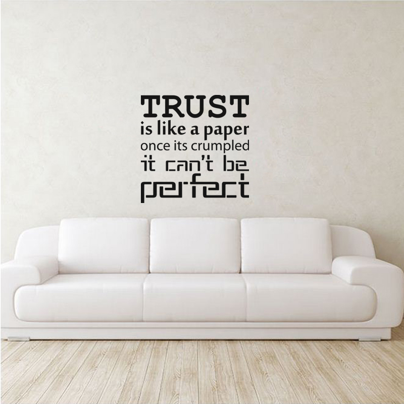 Wall decal Perfect trust