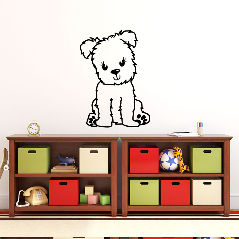 Wall decal little puppy