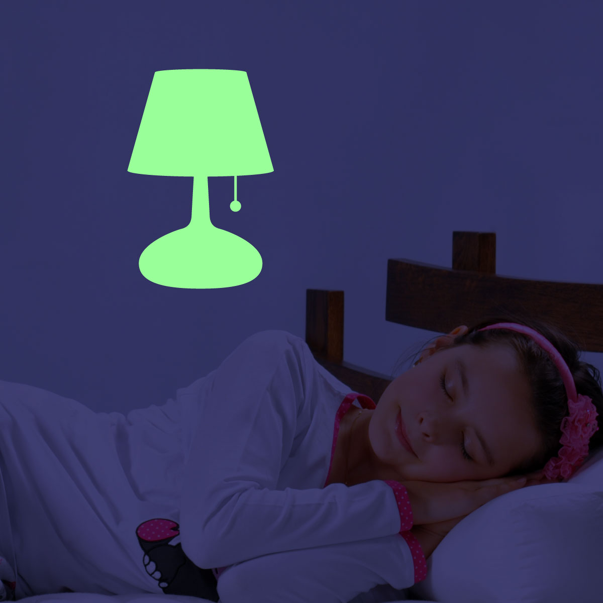 Wall decal Glow in the dark Design bedside lamp