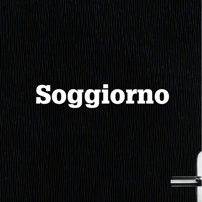 Sticker porte signalétique de la maison en Italien classique