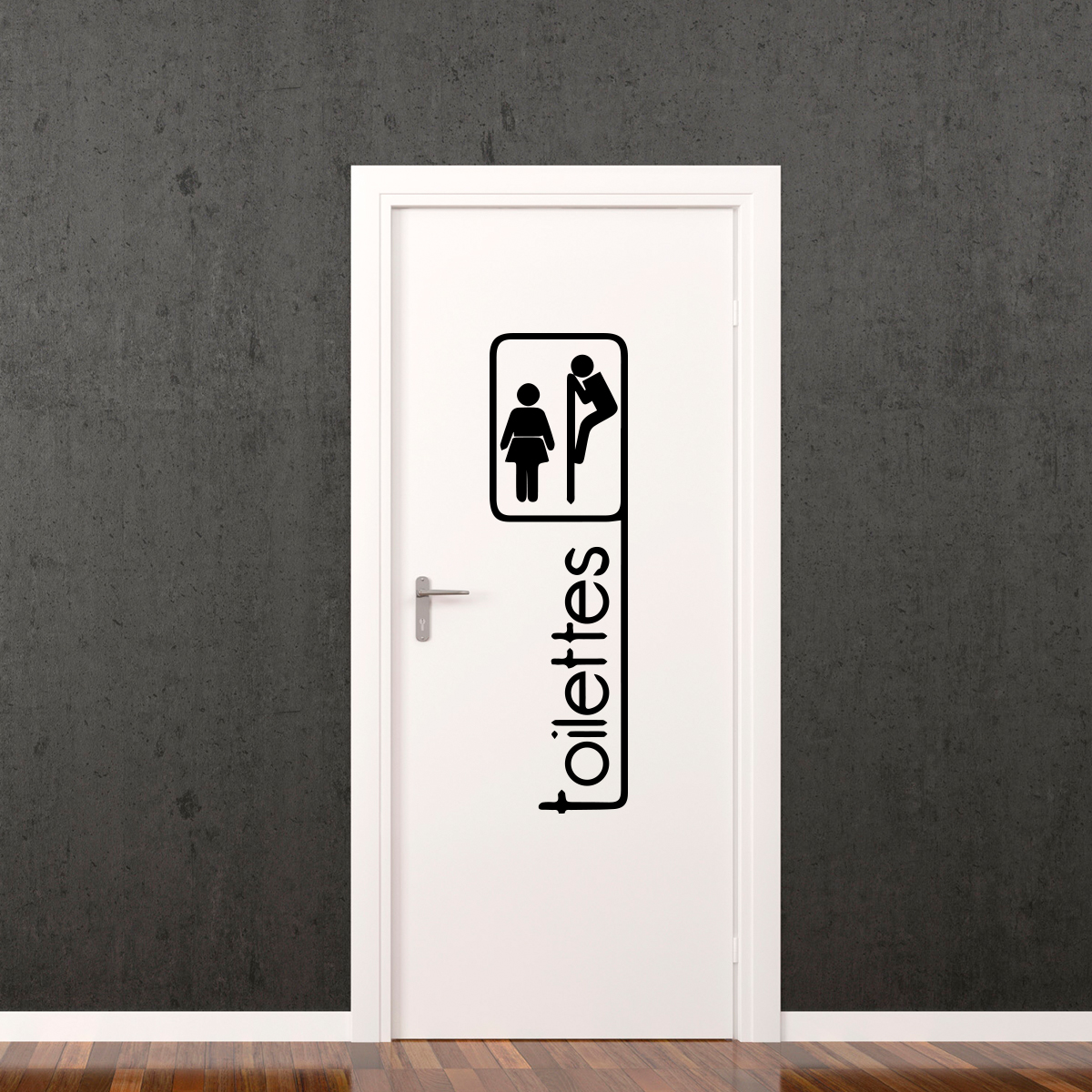 Sticker porte toilettes – Stickers SALLE DE BAIN ET WC Toilettes - Ambiance- sticker