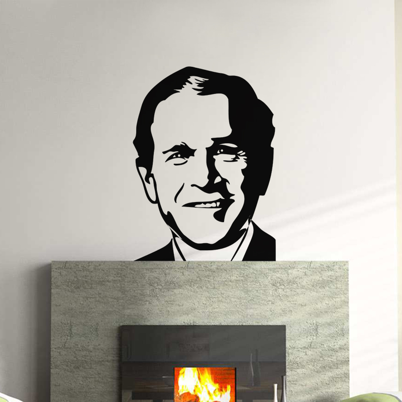 Sticker Portrait Georges W. Bush
