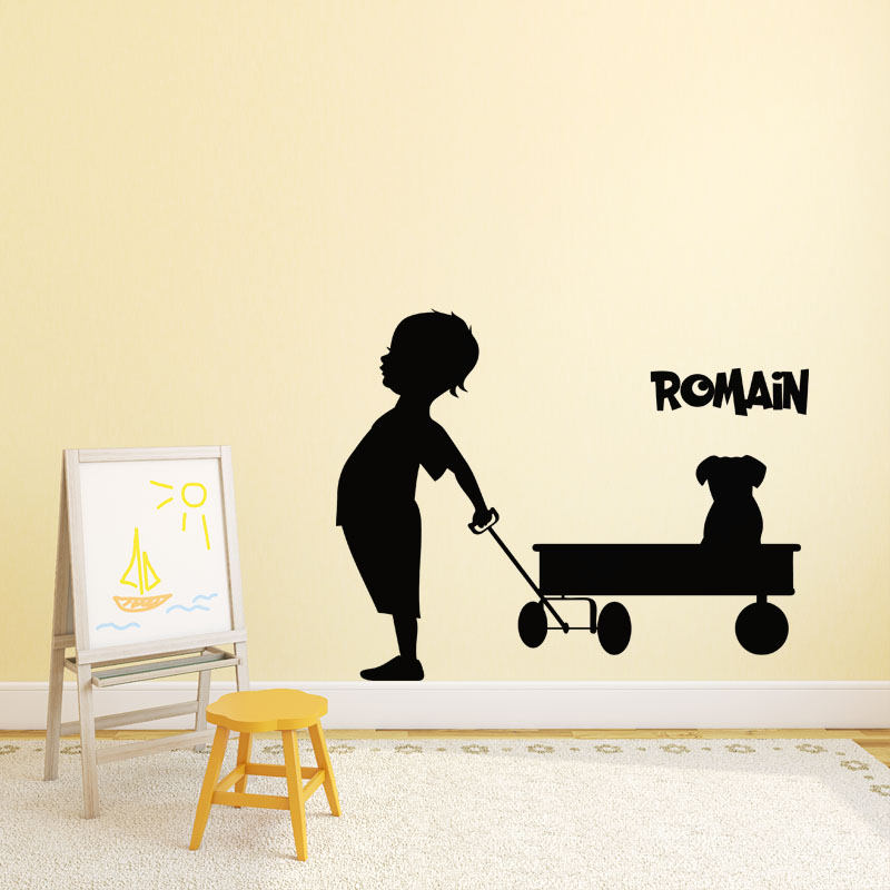 Trolley Wall decal Customizable Names