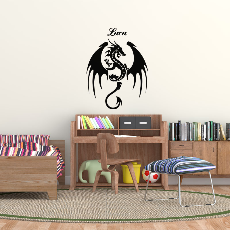 The infamous dragon Wall decal Customizable Names