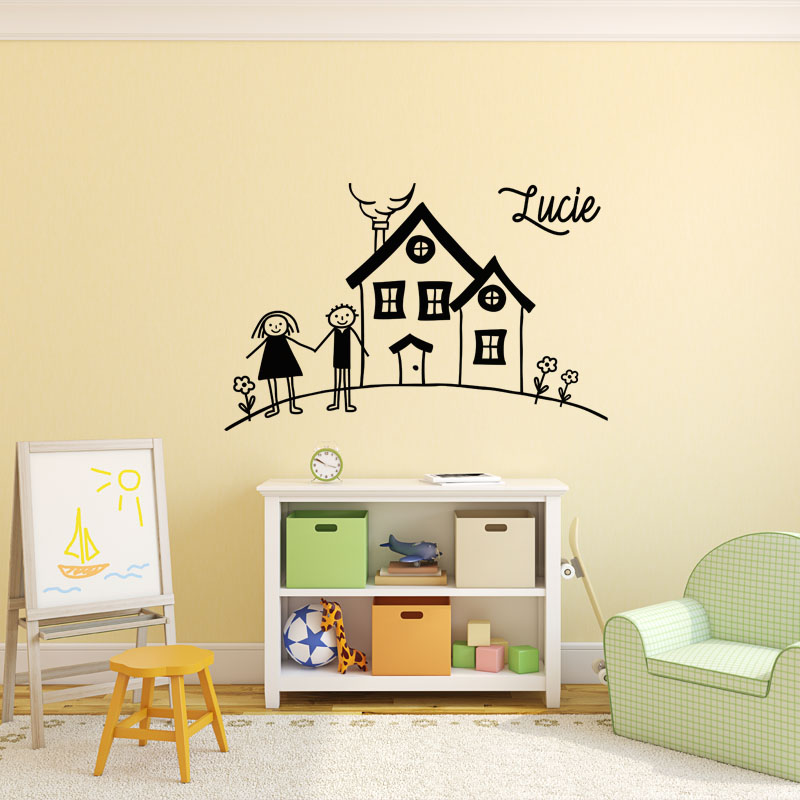 House Wall decal Customizable Names