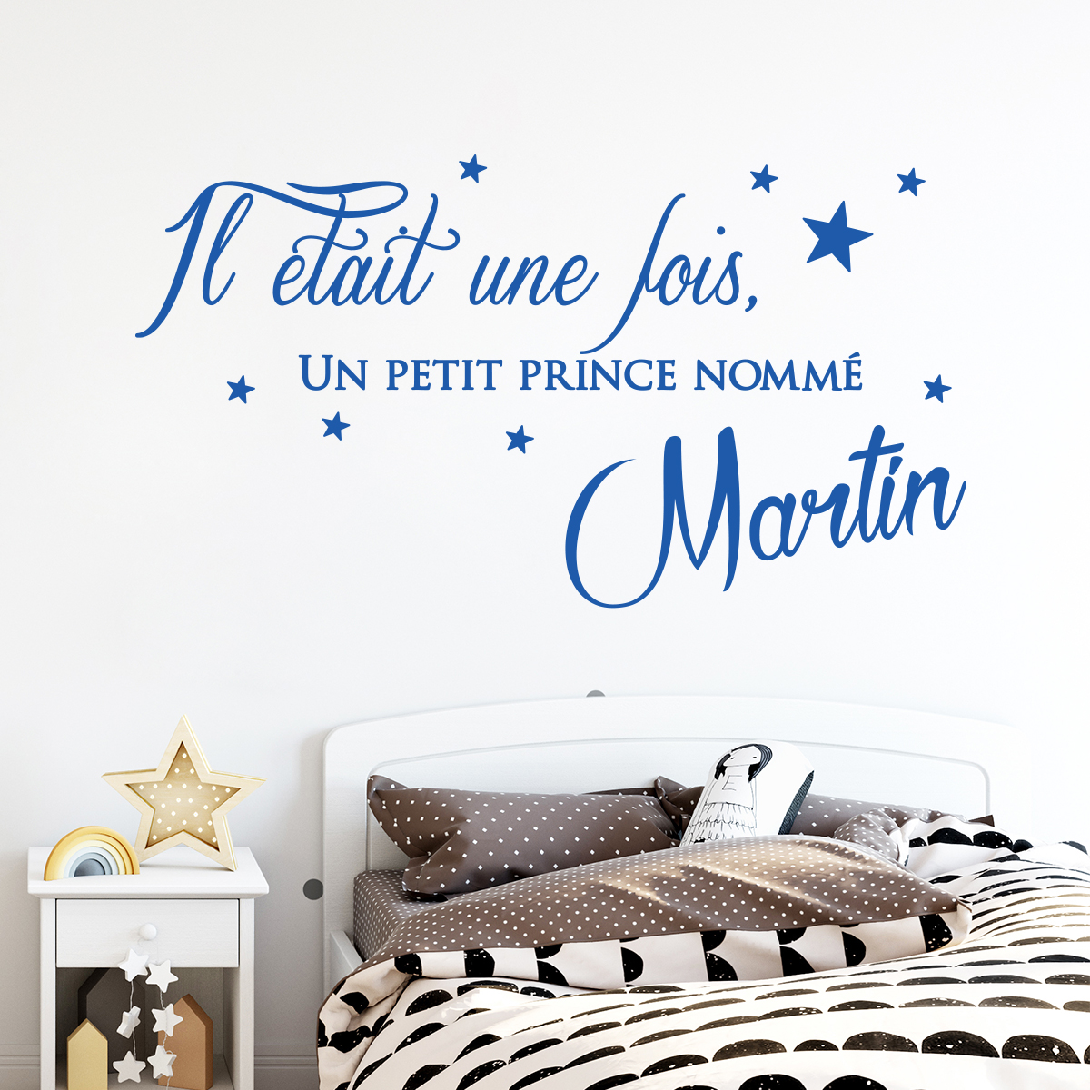 Sticker prénom personnalisable Un petit prince – CHAMBRE ENFANTS - Stickers  Prénoms - Ambiance-sticker