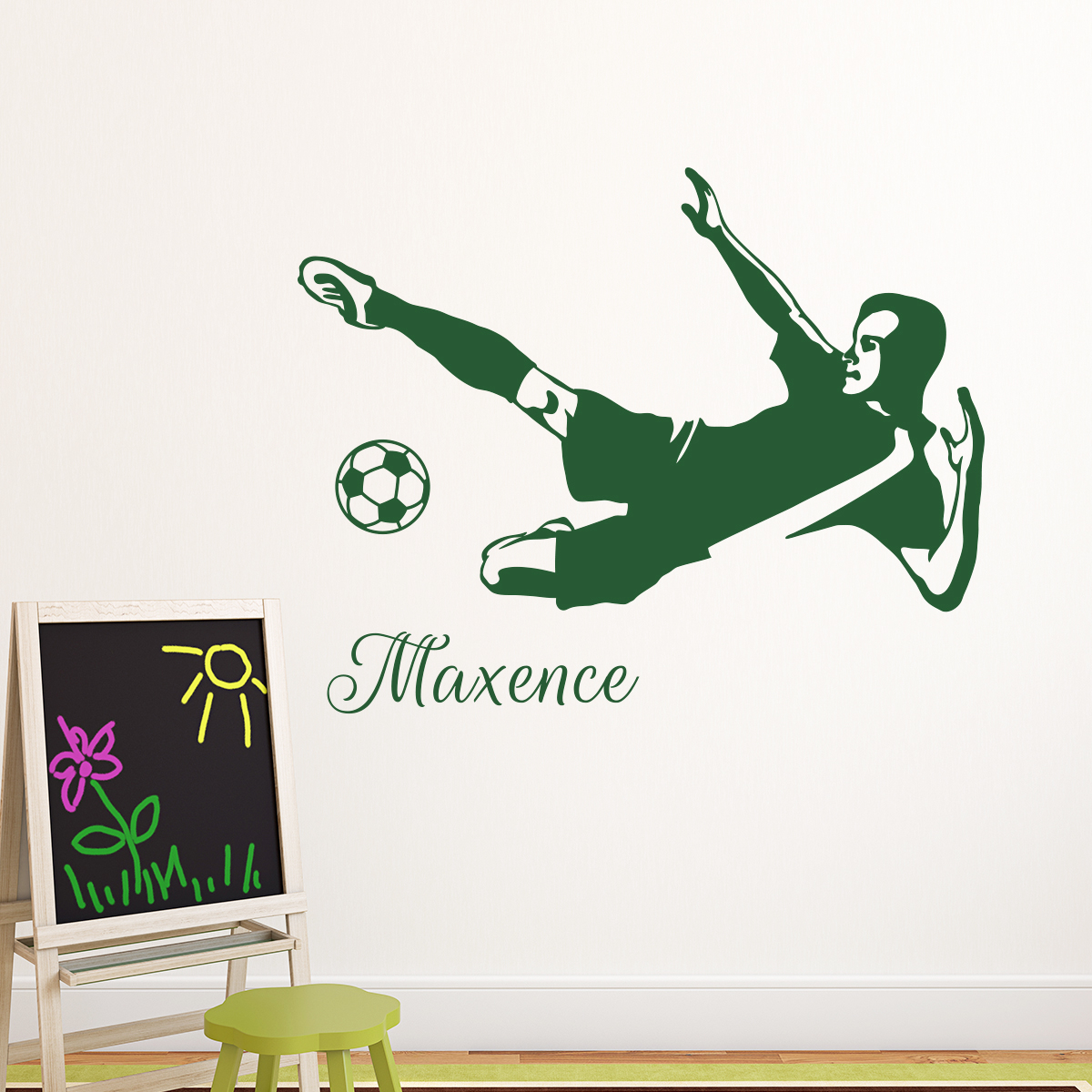 Wall sticker professional footballer customizable names