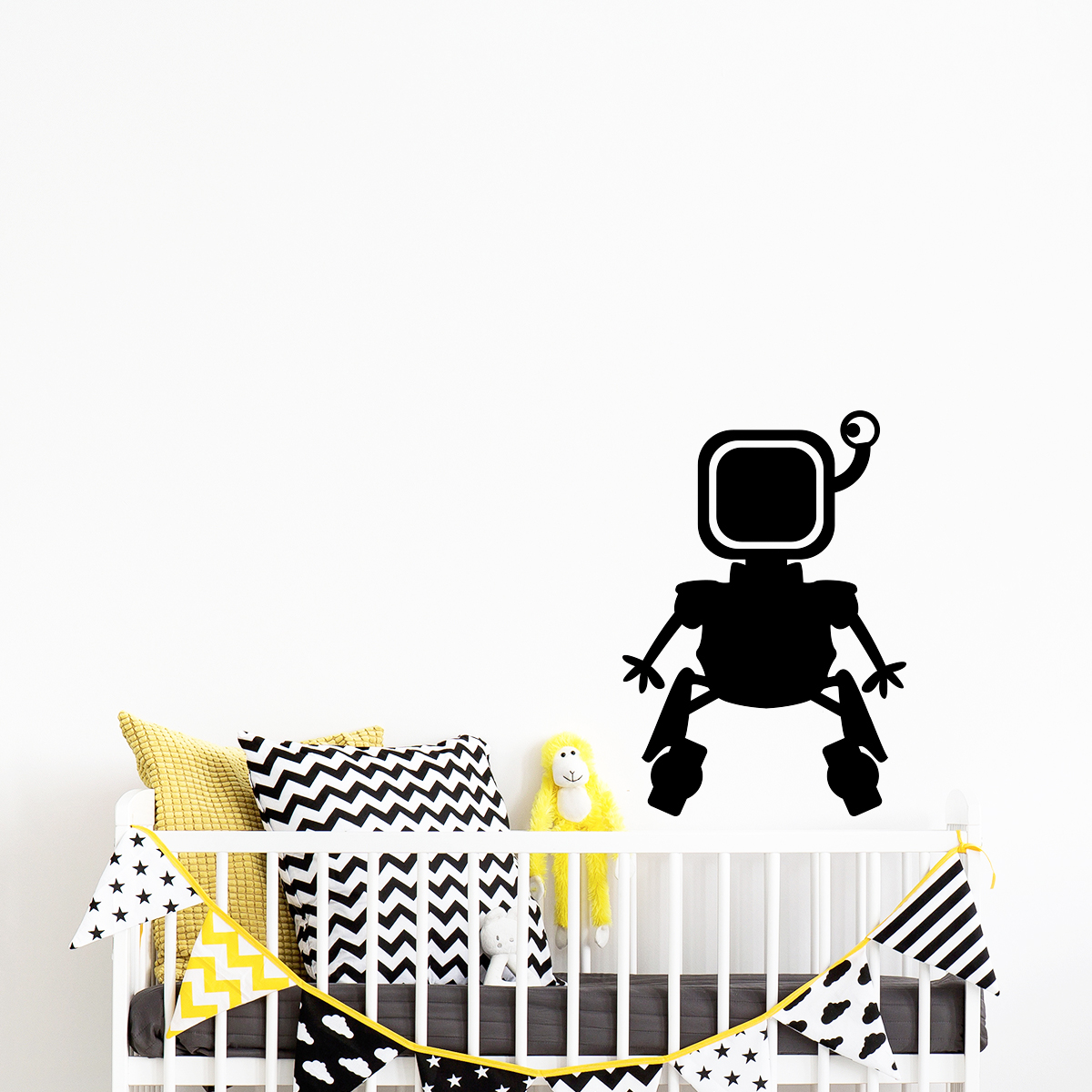 Robot with one eye Wall sticker