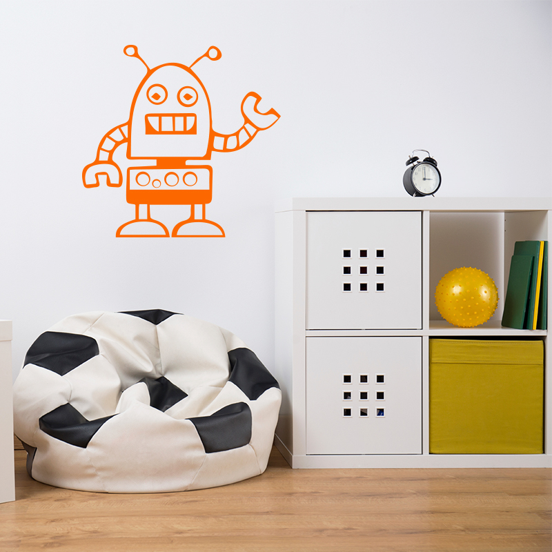 Robot come from space Wall decal