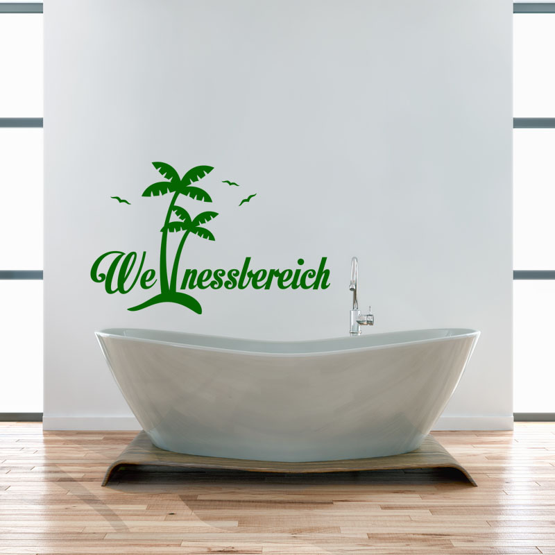 Wall decal quote Bathroom We Nassbereich