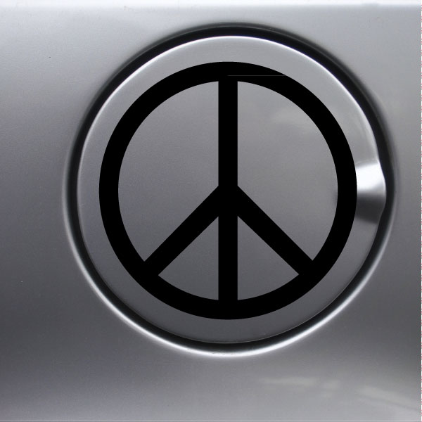 Sticker Signe de paix hippie