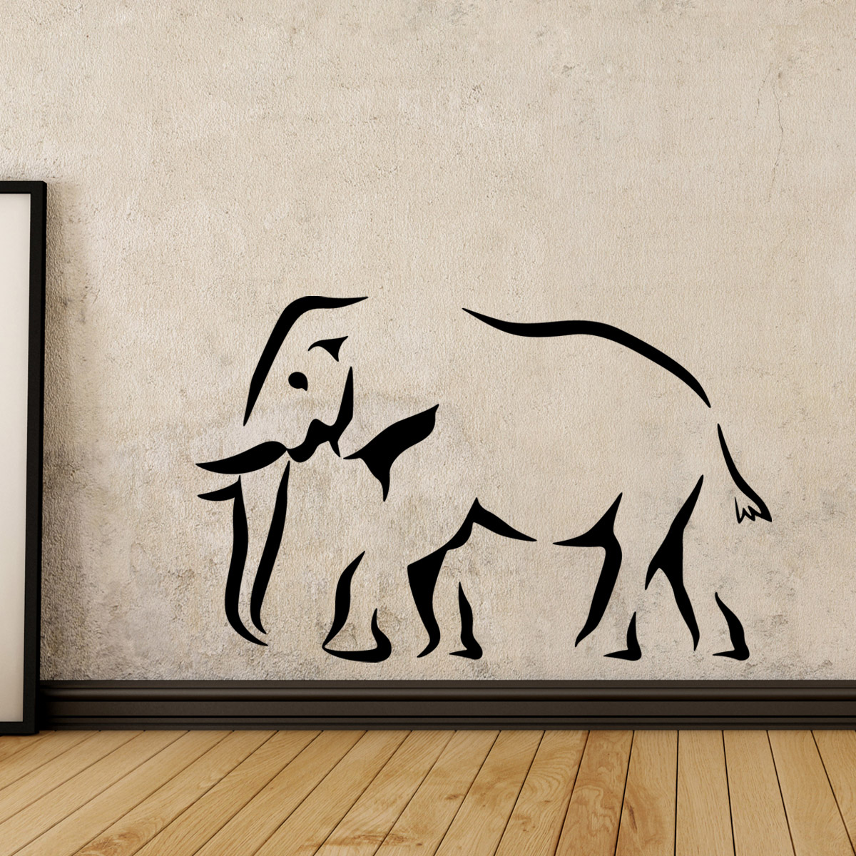 Sticker Silhouette d'éléphant