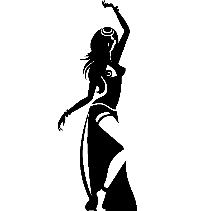 Stickers de silhouettes et personnages - Sticker Silhouette danseuse