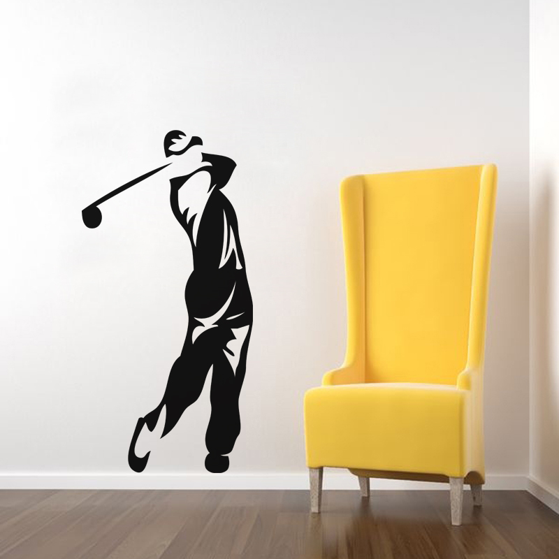 Sticker Silhouette golfeur