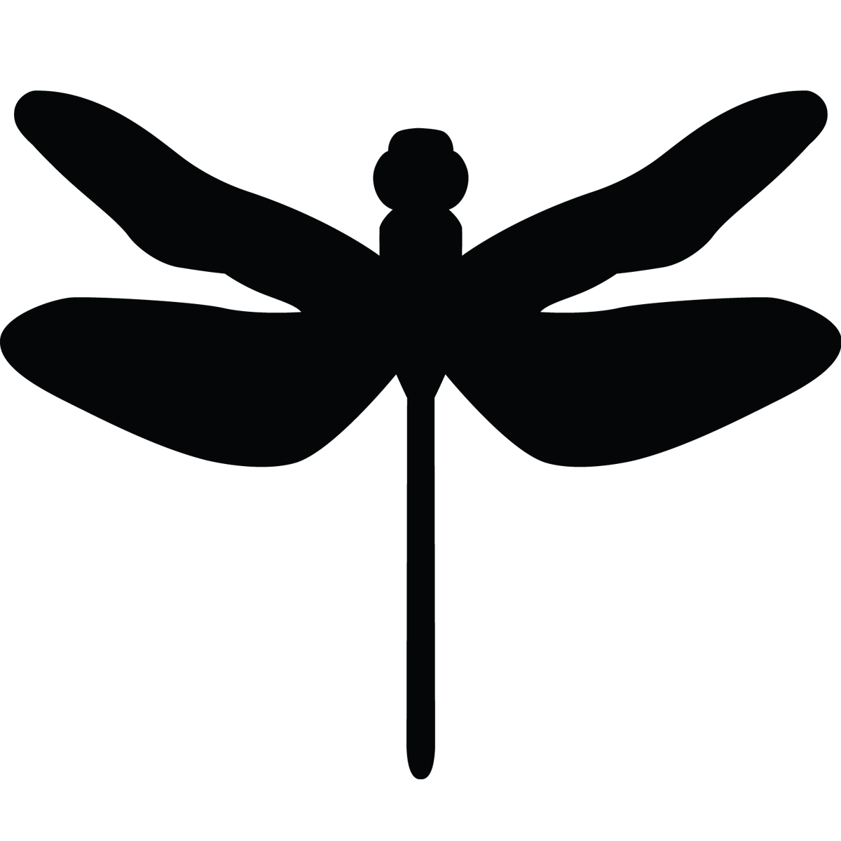 Animals wall decals - Dragonfly Silhouette Wall decal | Ambiance ...