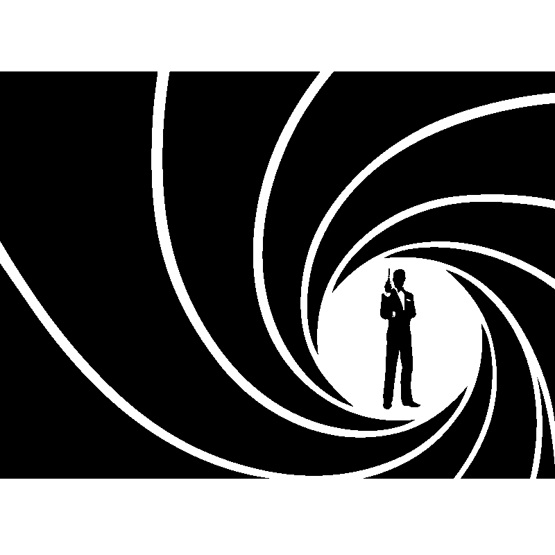 Wall decal Silhouette James Bond - Wall Decal WALL DECAL MUSICA ...