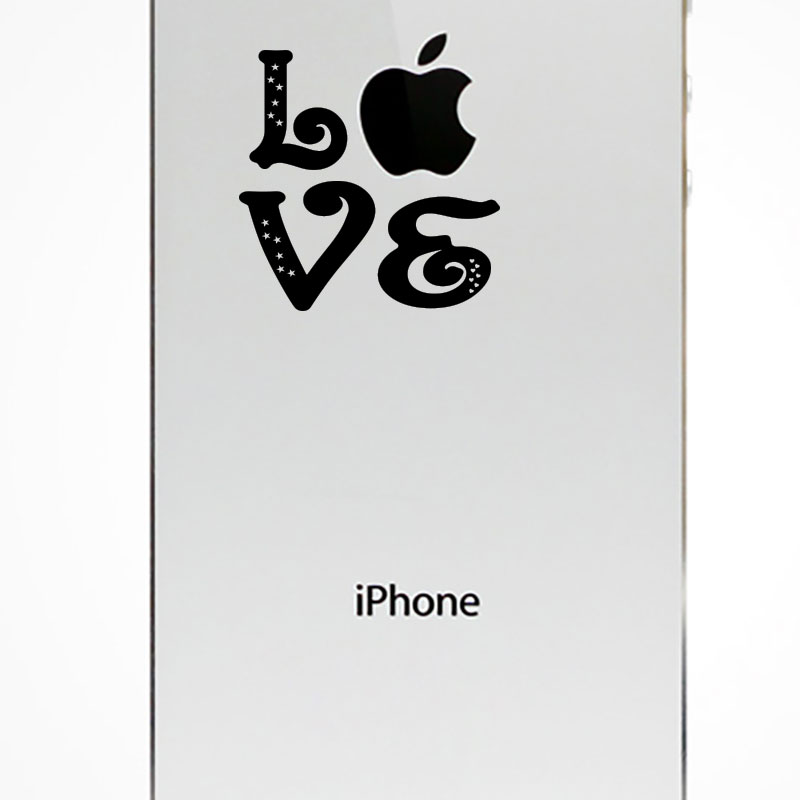 Sticker smartphone / tablette love étoilé