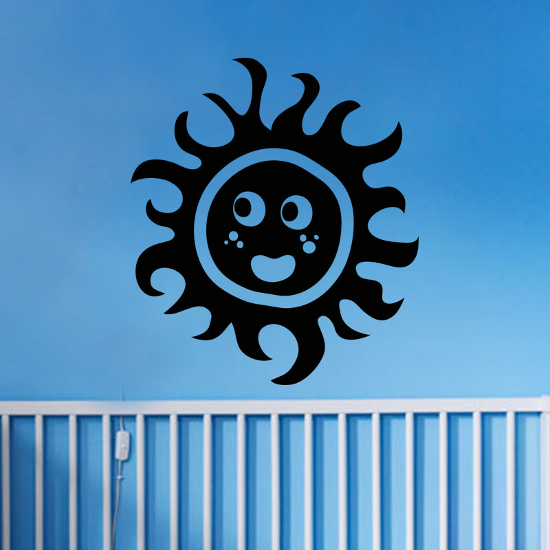 Sticker Smiley soleil